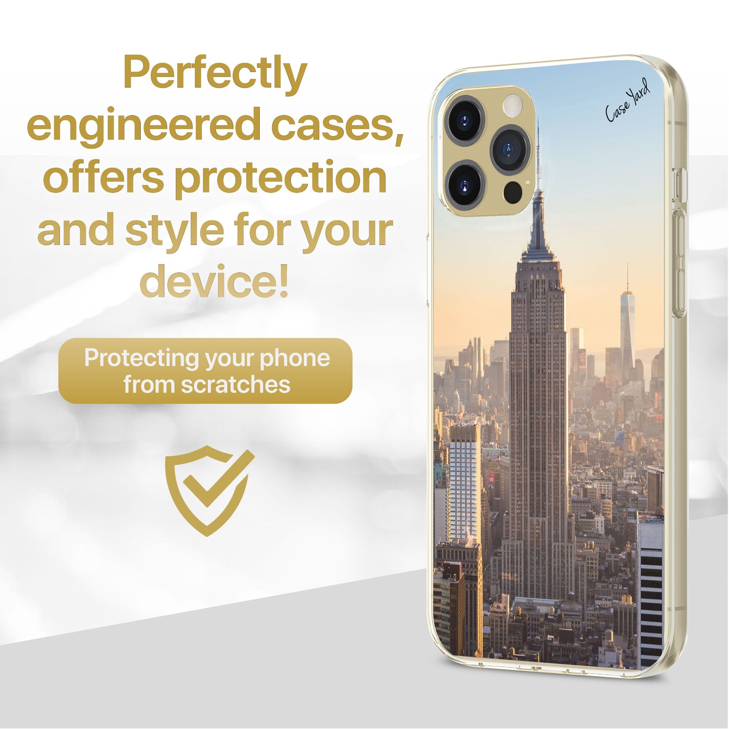 Empire State Building TPU Clear Phone Case for iPhone & Samsung Phones