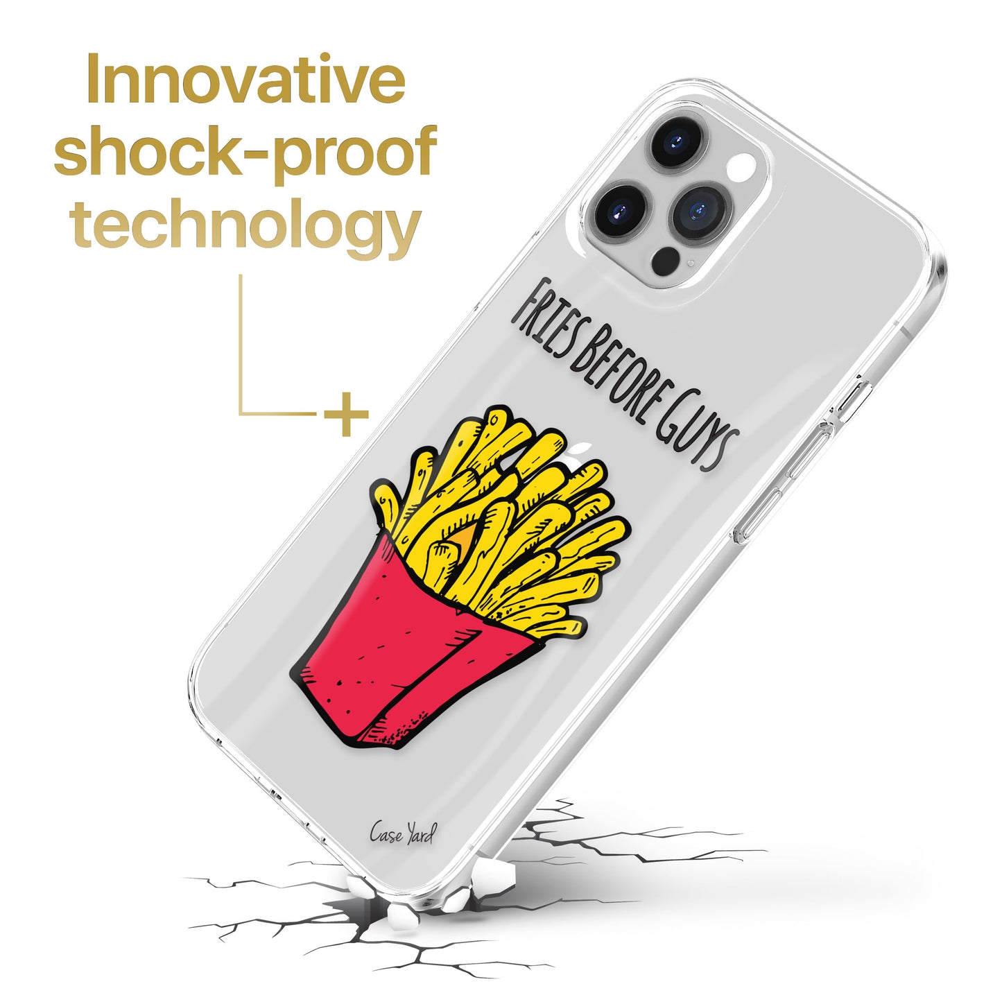 Fries TPU Clear Phone Case for iPhone & Samsung Phones