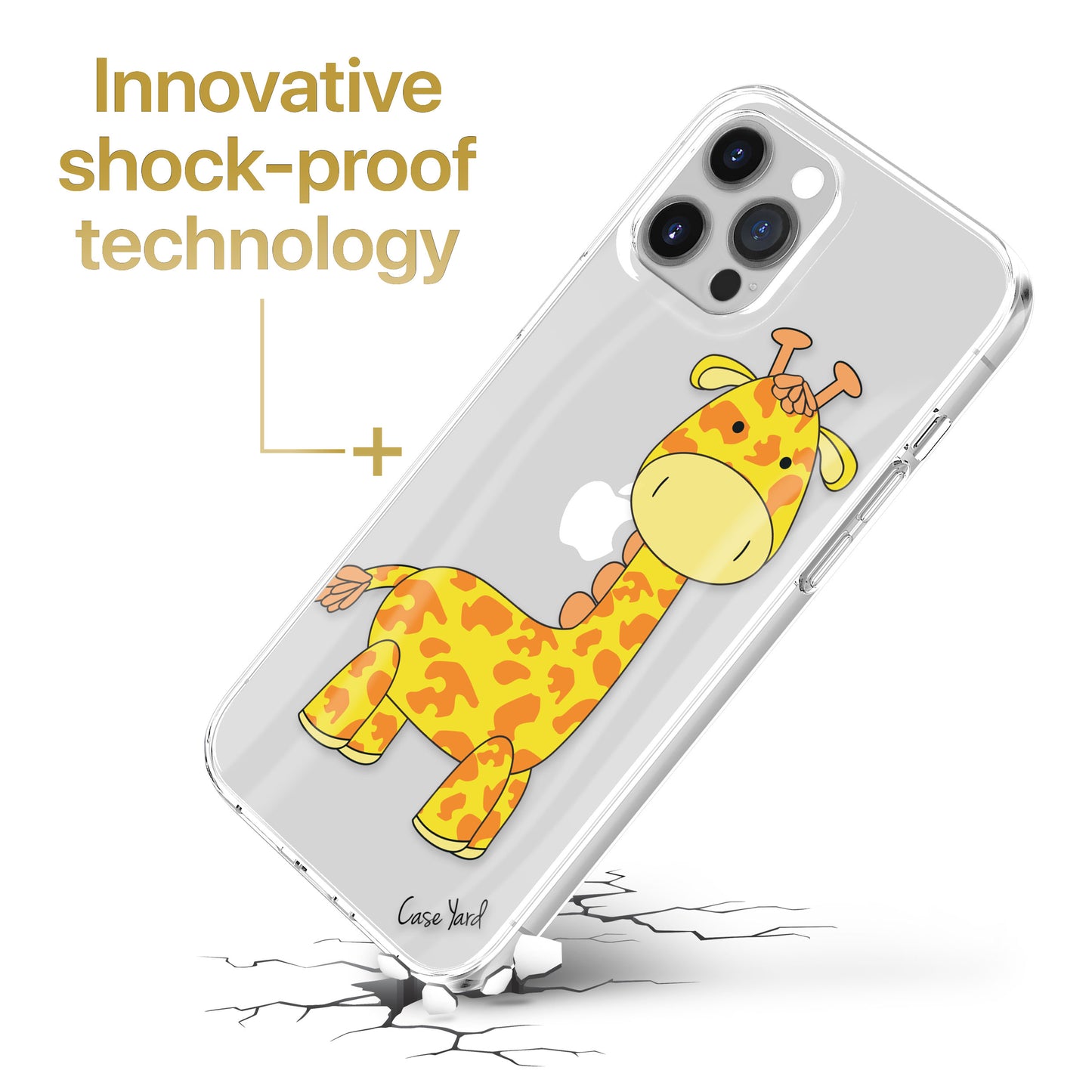 Giraffe TPU Clear Phone Case for iPhone & Samsung Phones