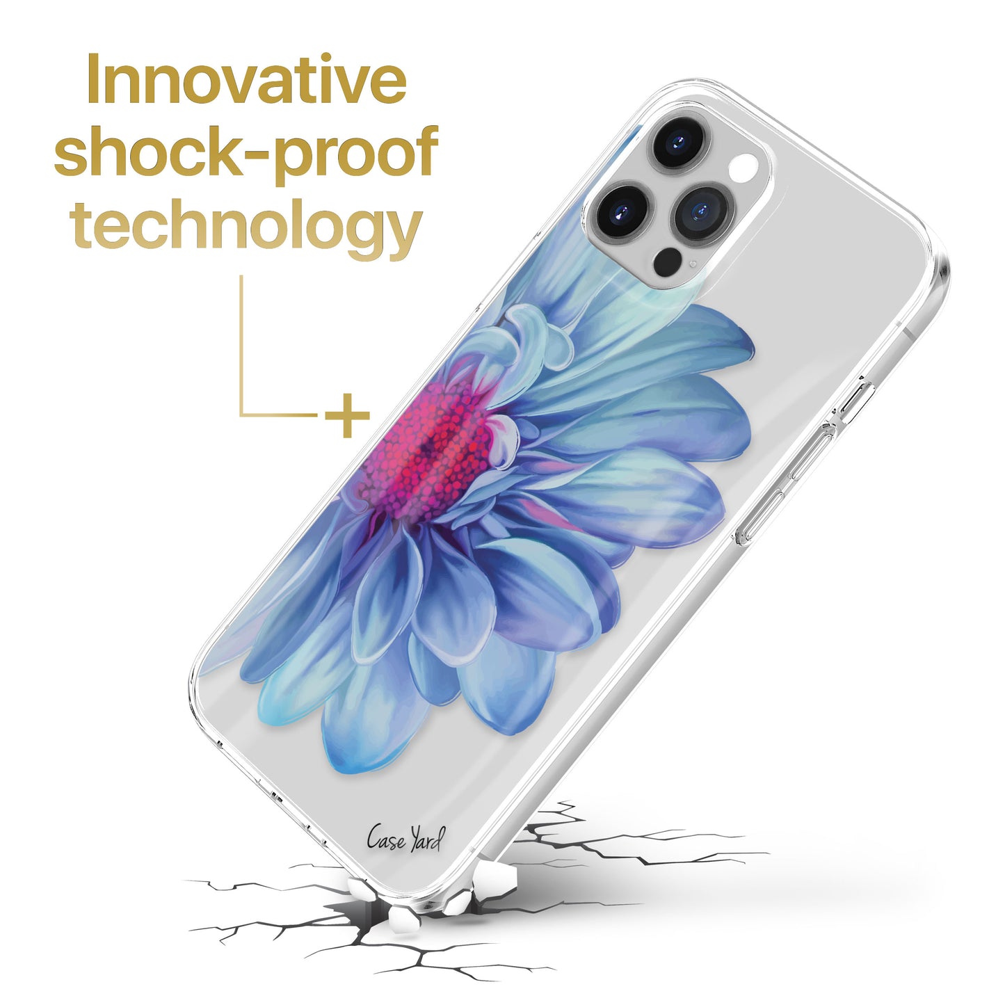 Mona Lisa Flower TPU Clear Phone Case for iPhone & Samsung Phones