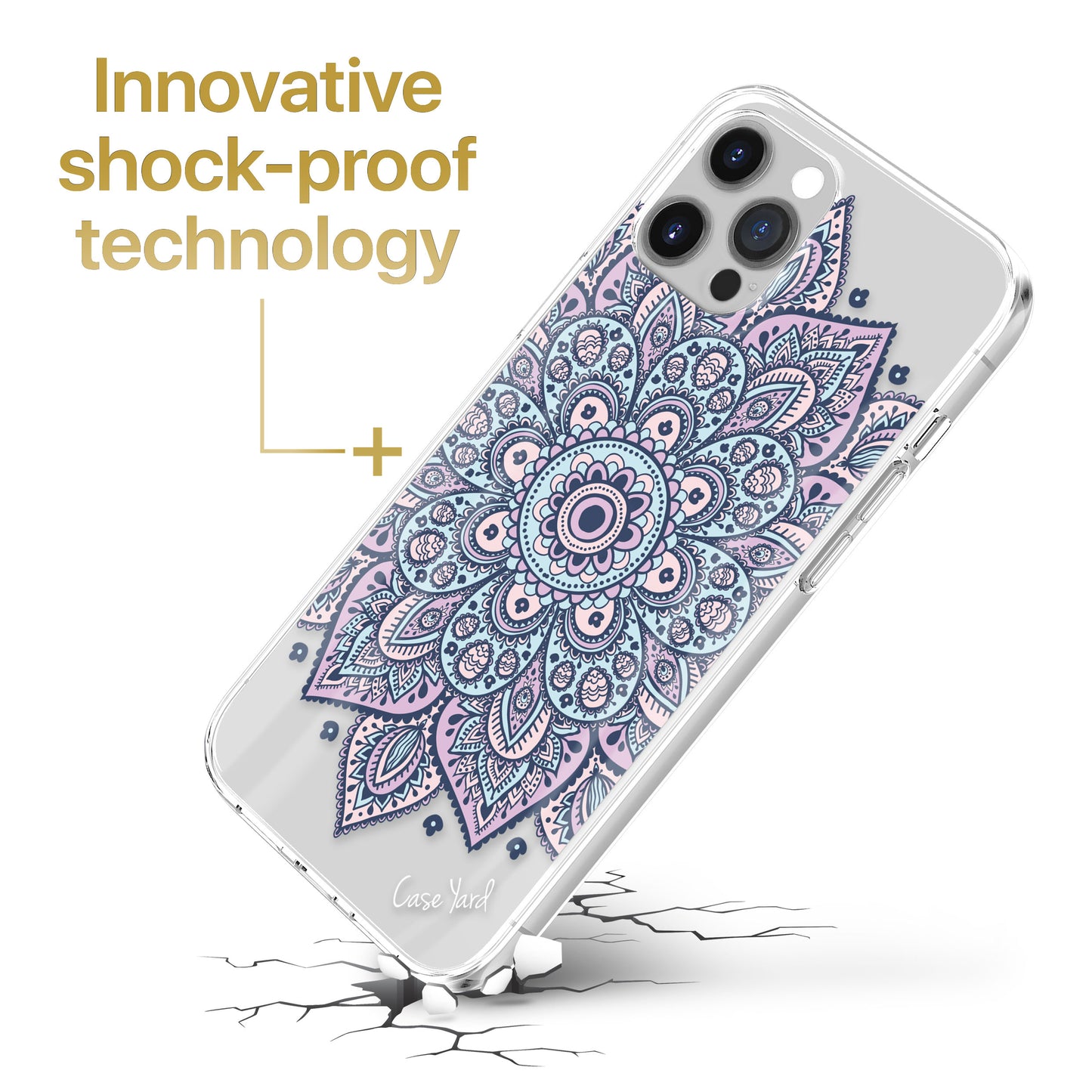 Dakota Mandala TPU Clear Phone Case for iPhone & Samsung Phones