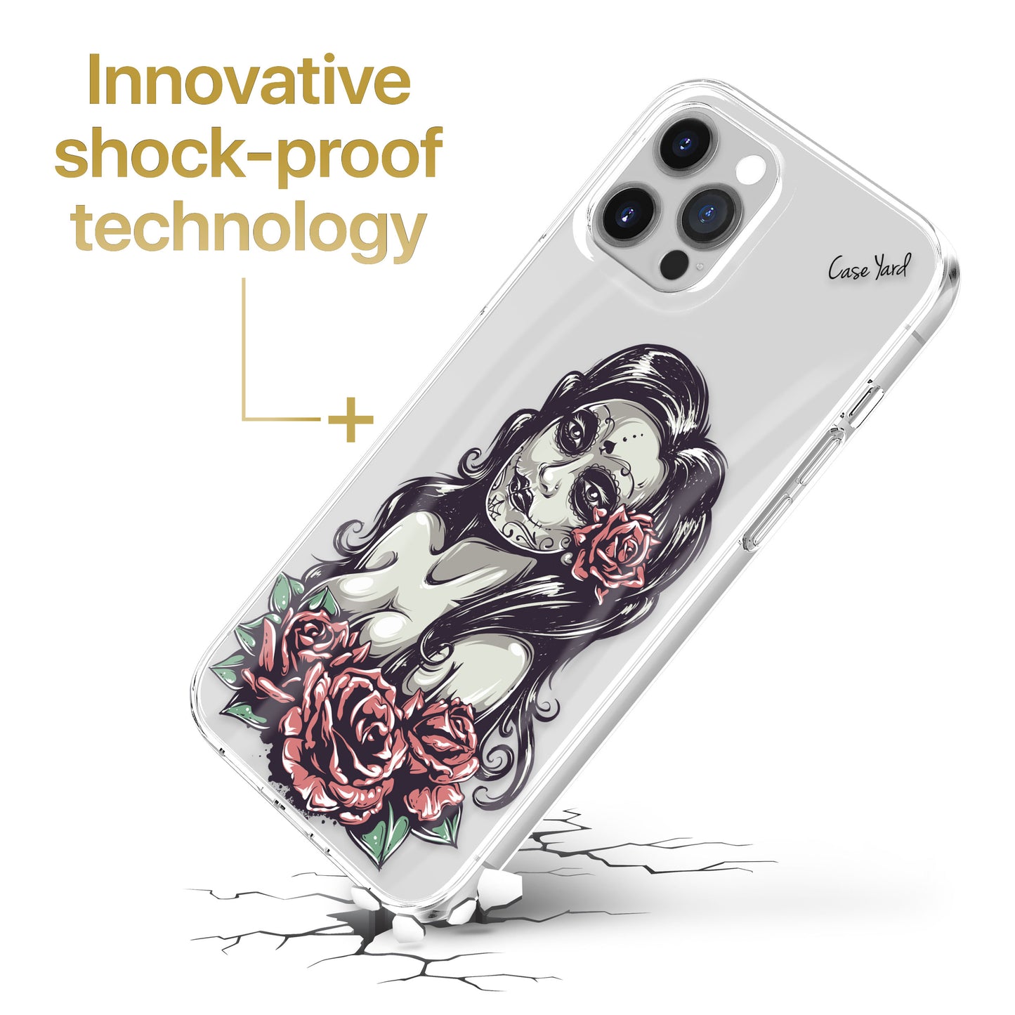 TPU Clear case with (Chicas de los Muertos) Design for iPhone & Samsung Phones
