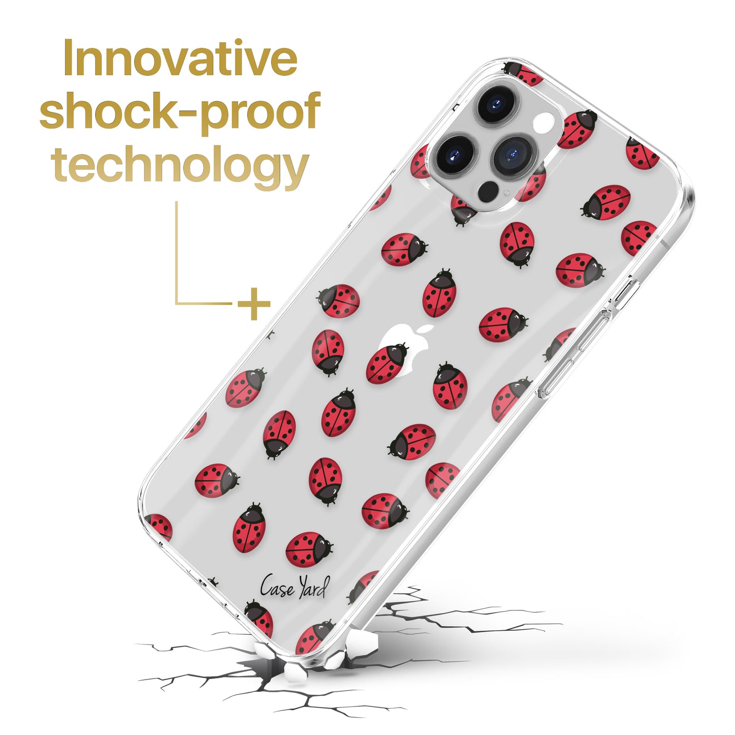 Ladybug TPU Clear Phone Case for iPhone & Samsung Phones