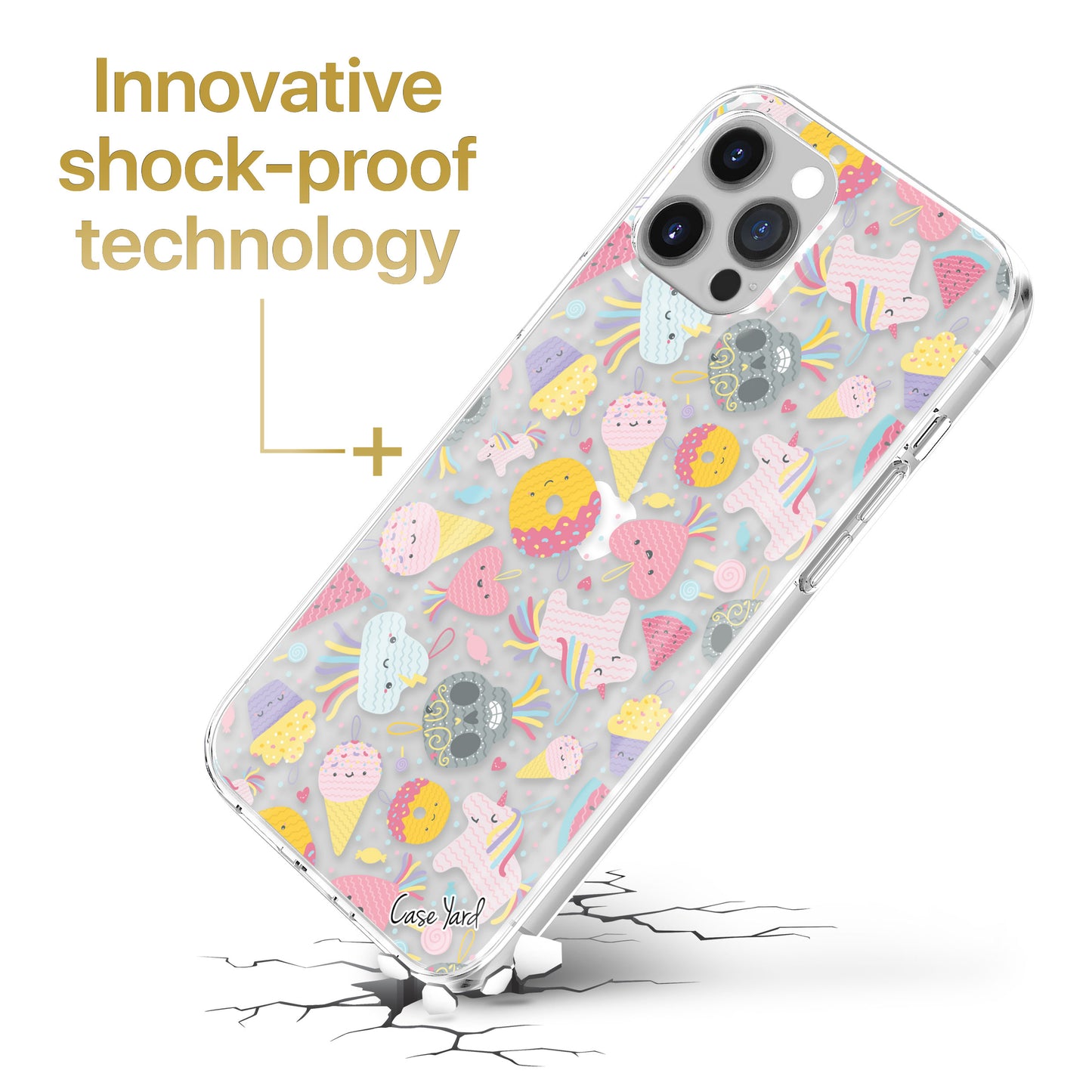 TPU Case Clear case with (Pinata) Design for iPhone & Samsung Phones