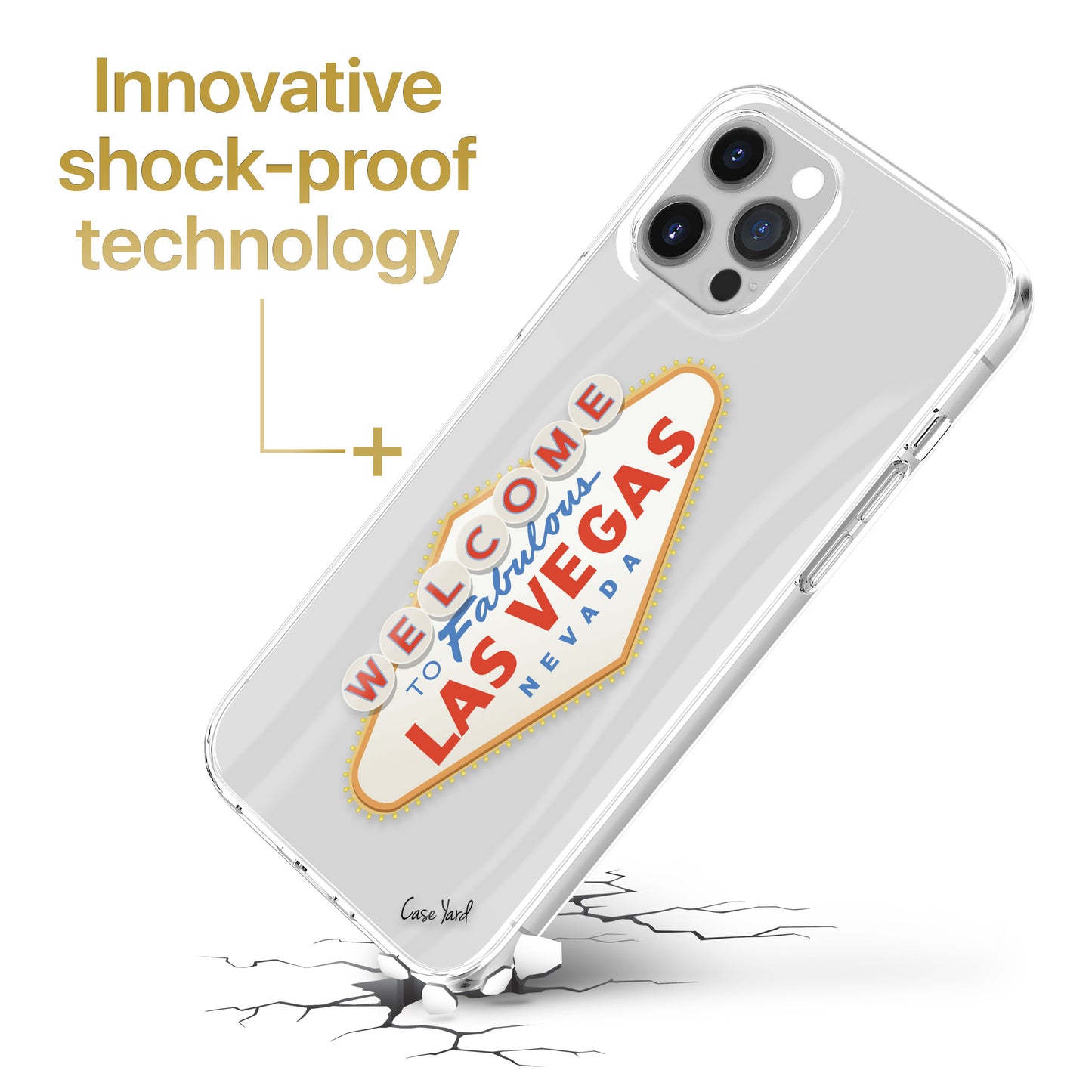 Las Vegas Sign TPU Clear Phone Case for iPhone & Samsung Phones