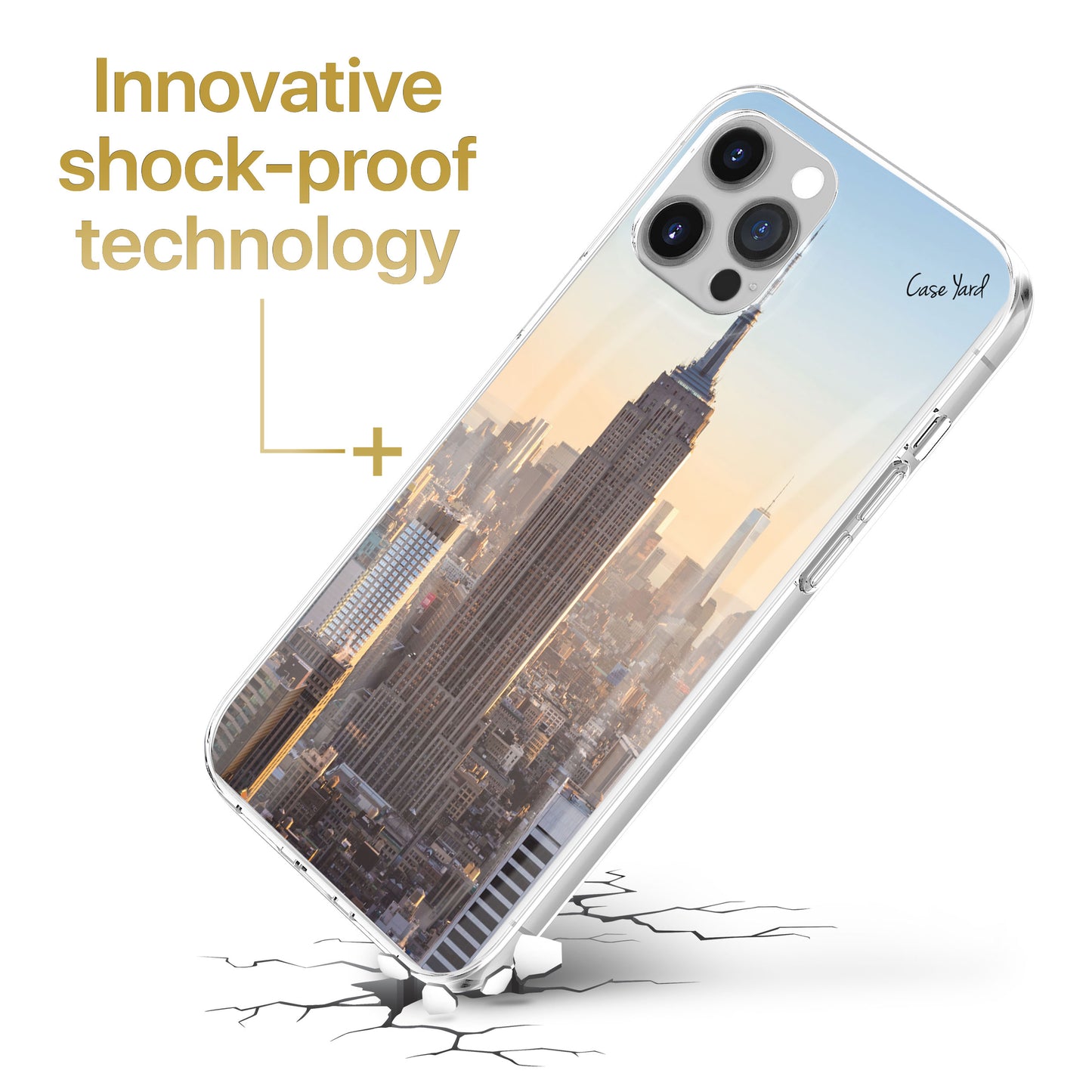 Empire State Building TPU Clear Phone Case for iPhone & Samsung Phones