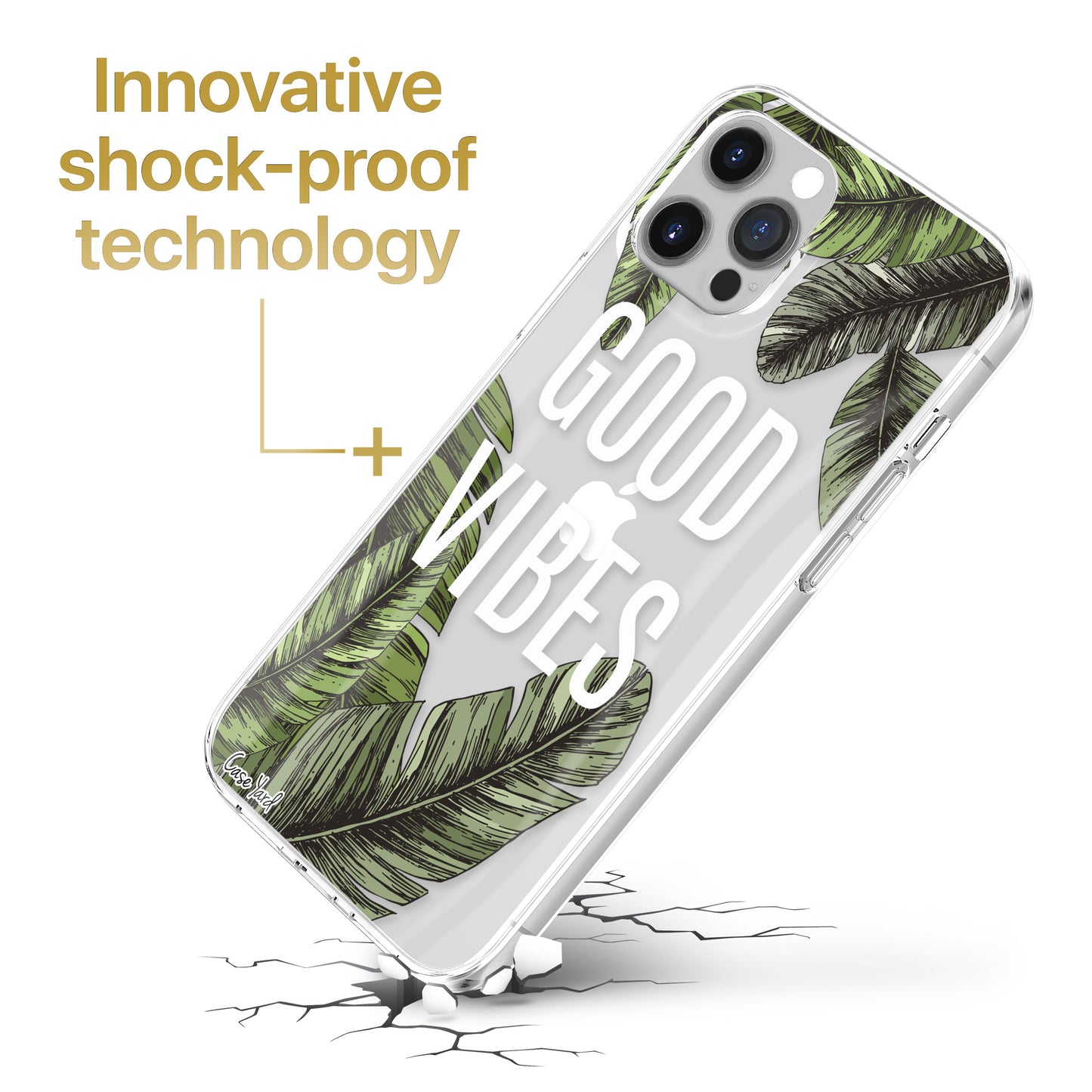 Good Vibes TPU Clear Phone Case for iPhone & Samsung Phones