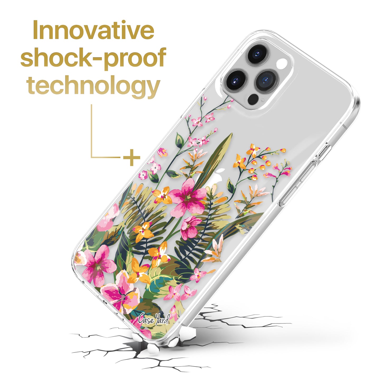 TPU Case Clear case with (Blossom Flower) Design for iPhone & Samsung Phones