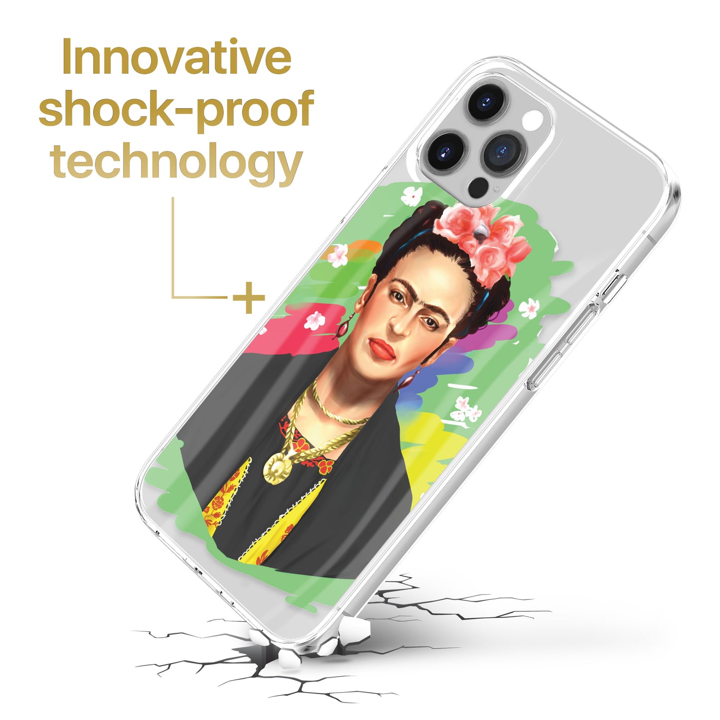 TPU Clear case with (Frida) Design for iPhone & Samsung Phones