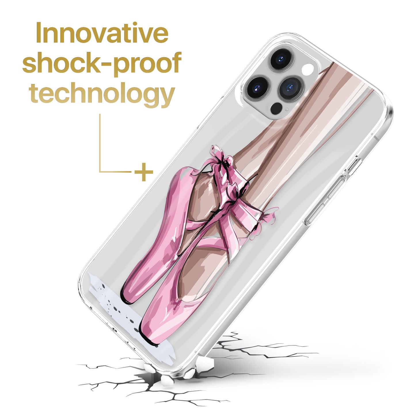 Ballerina TPU Clear Phone Case for iPhone & Samsung Phones