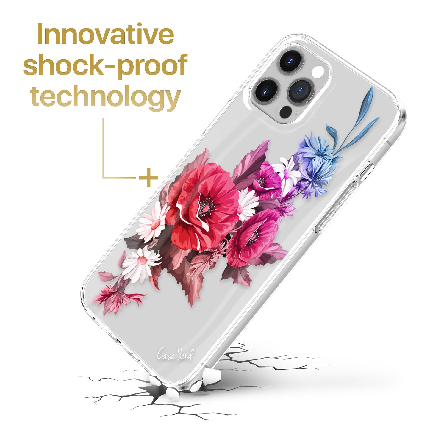 Hawaii Bouquet TPU Clear Phone Case for iPhone & Samsung Phones