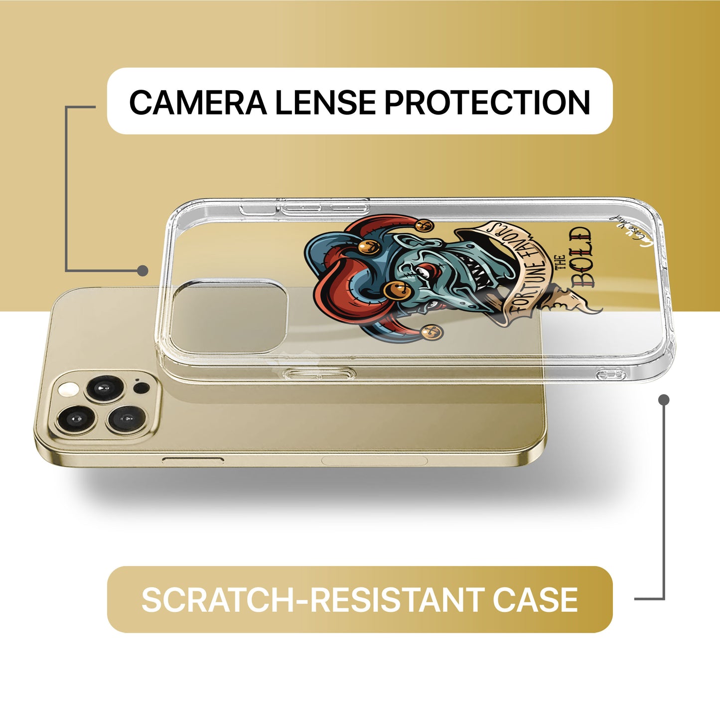 Joker TPU Clear Phone Case for iPhone & Samsung Phones