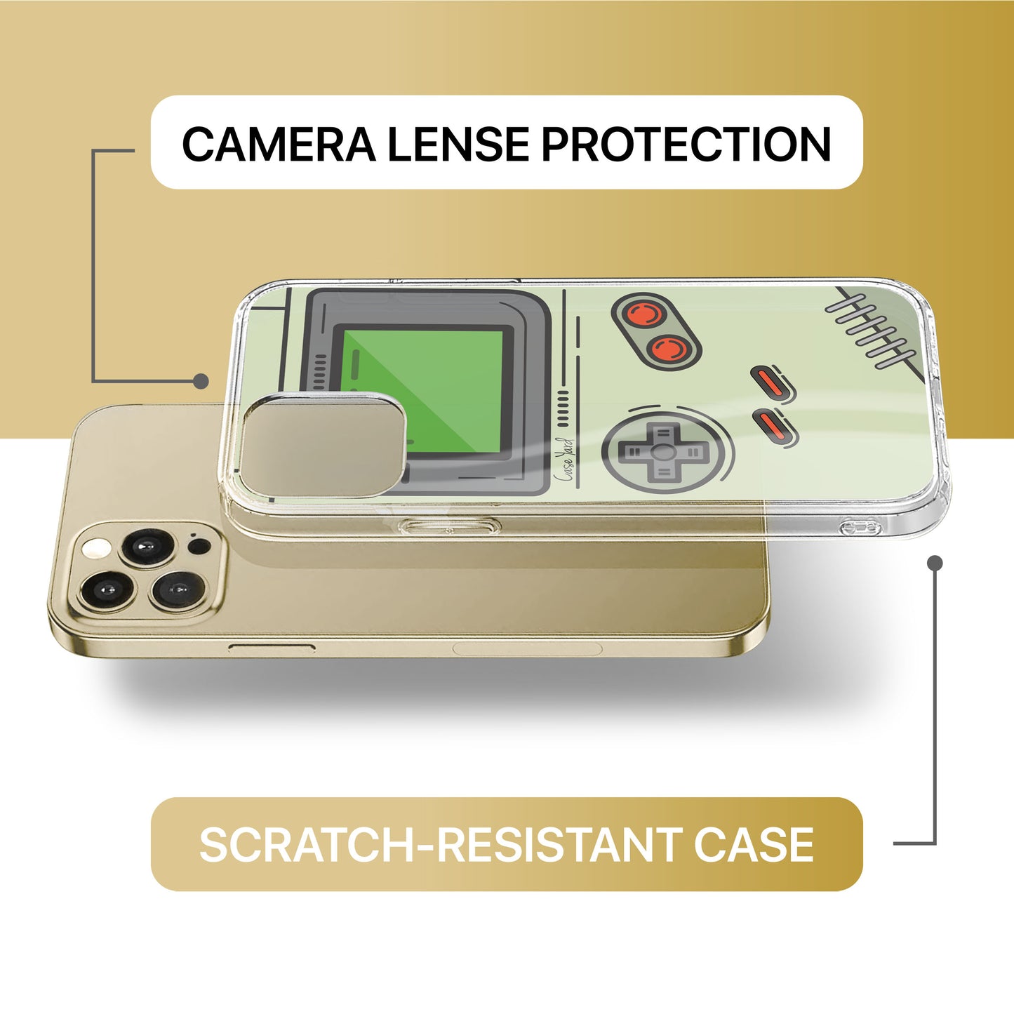CaseBoy TPU Clear Phone Case for iPhone & Samsung Phones