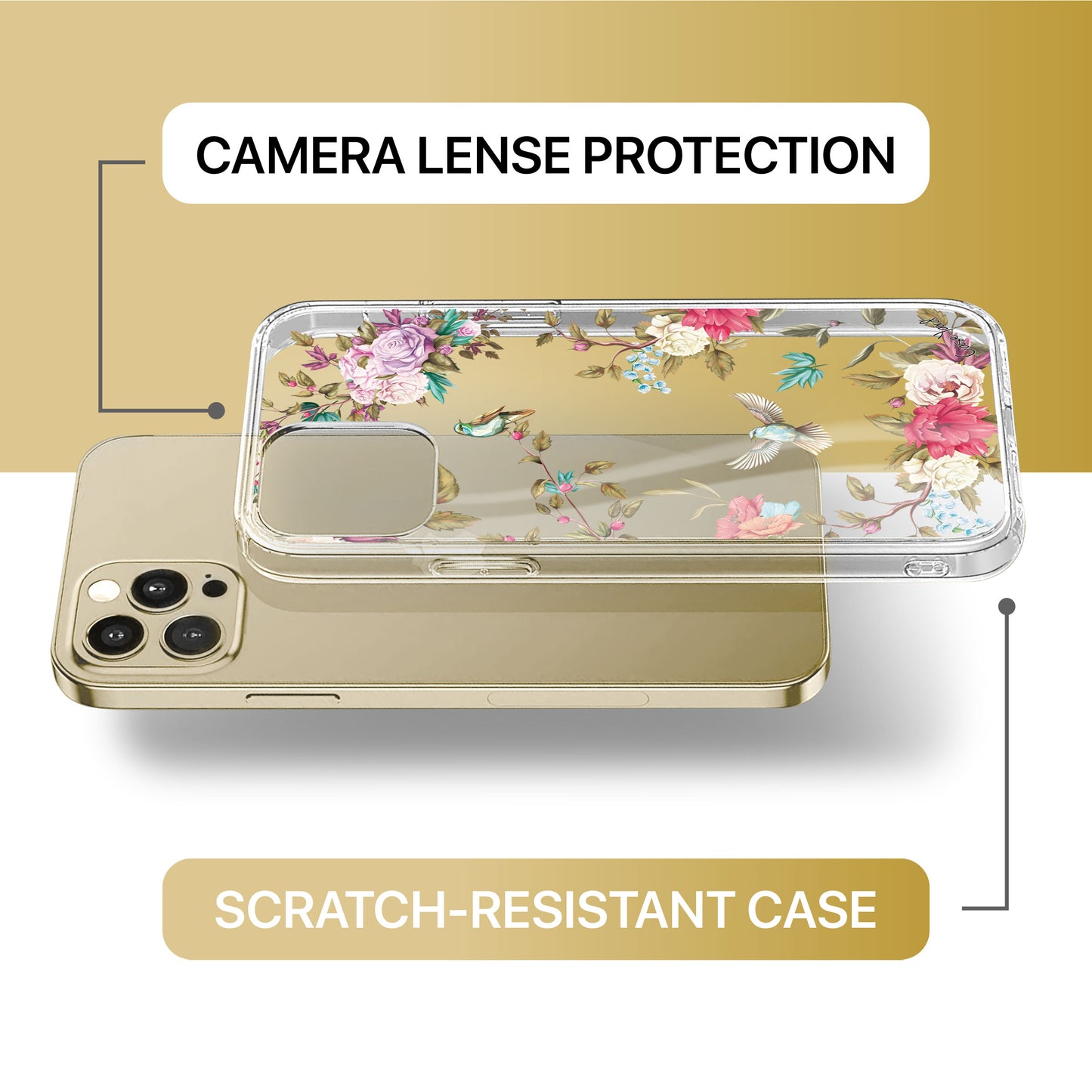 Valley Birds TPU Clear Phone Case for iPhone & Samsung Phones