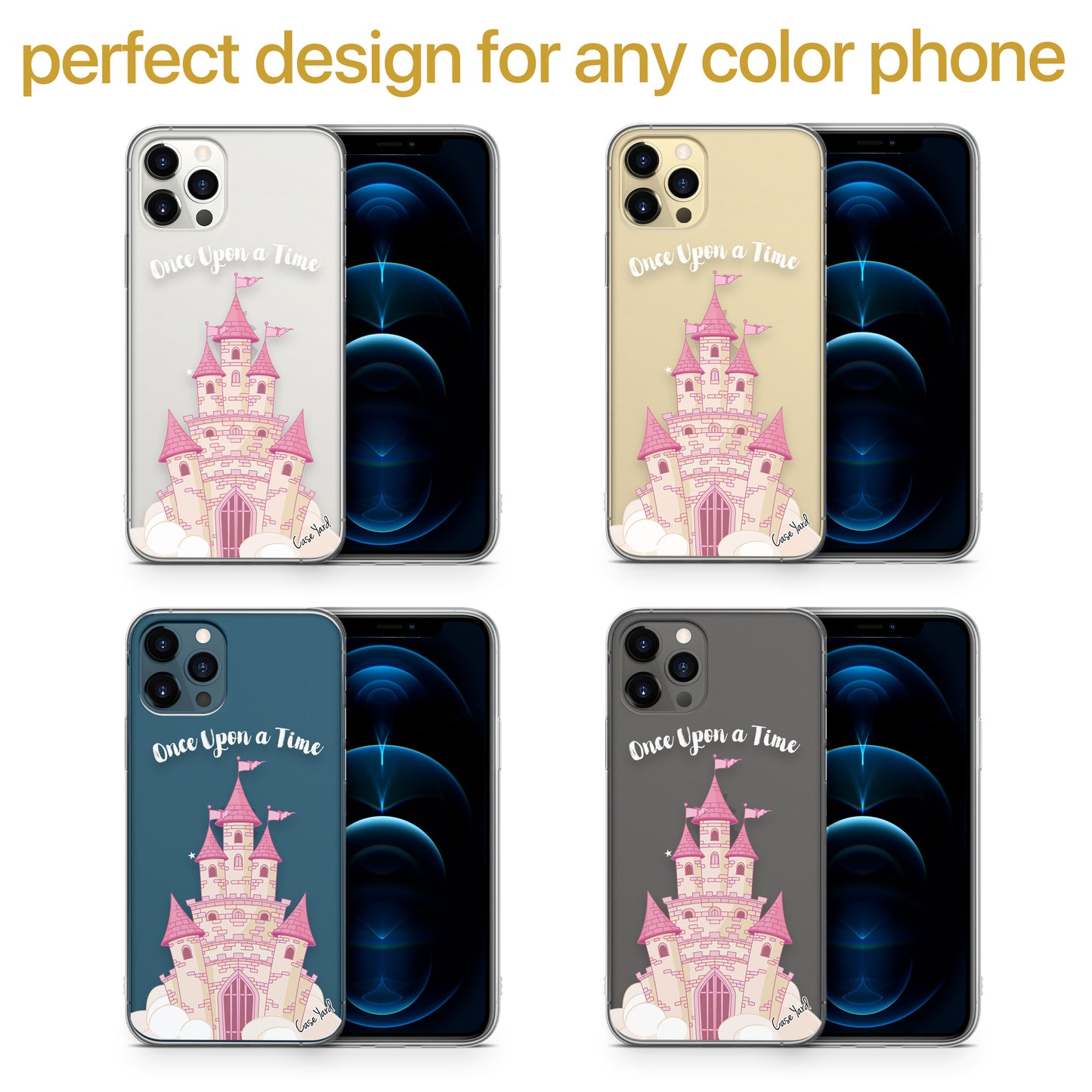 TPU Clear case with (Once Upon a Time) Design for iPhone & Samsung Phones