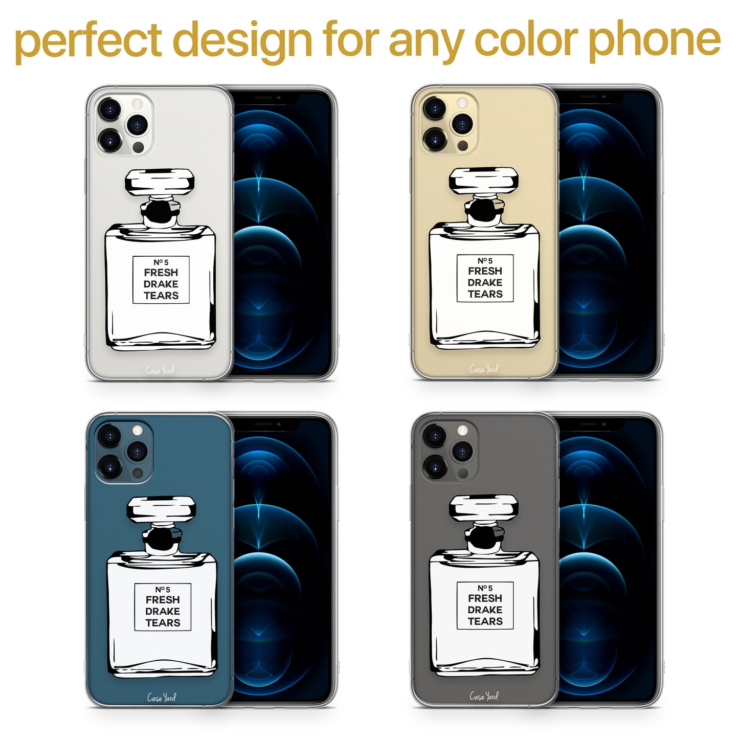 Drake Tears TPU Clear Phone Case for iPhone & Samsung Phones