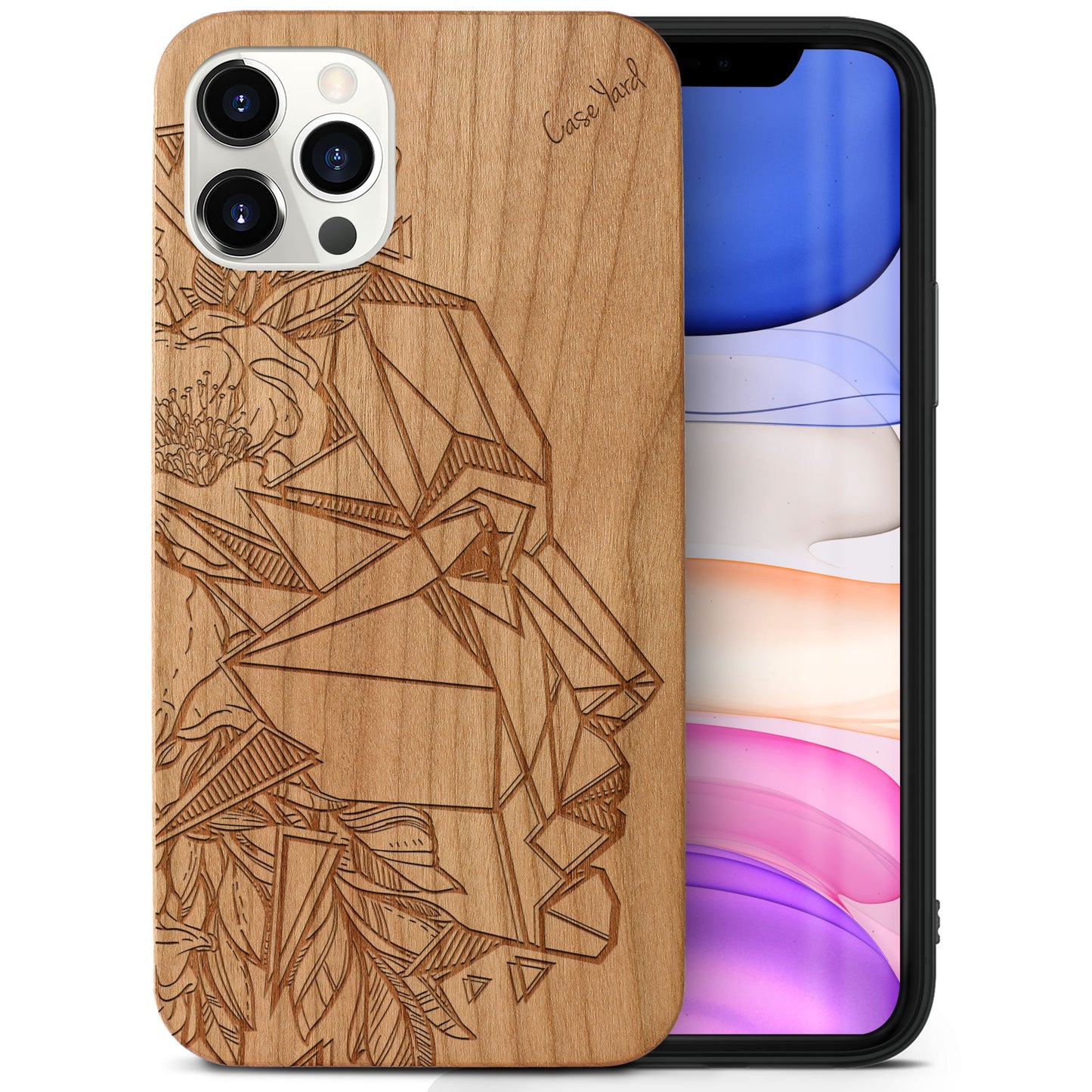 Beautiful Mind Wooden Laser Engraved Phone Case for iPhone & Samsung Phones
