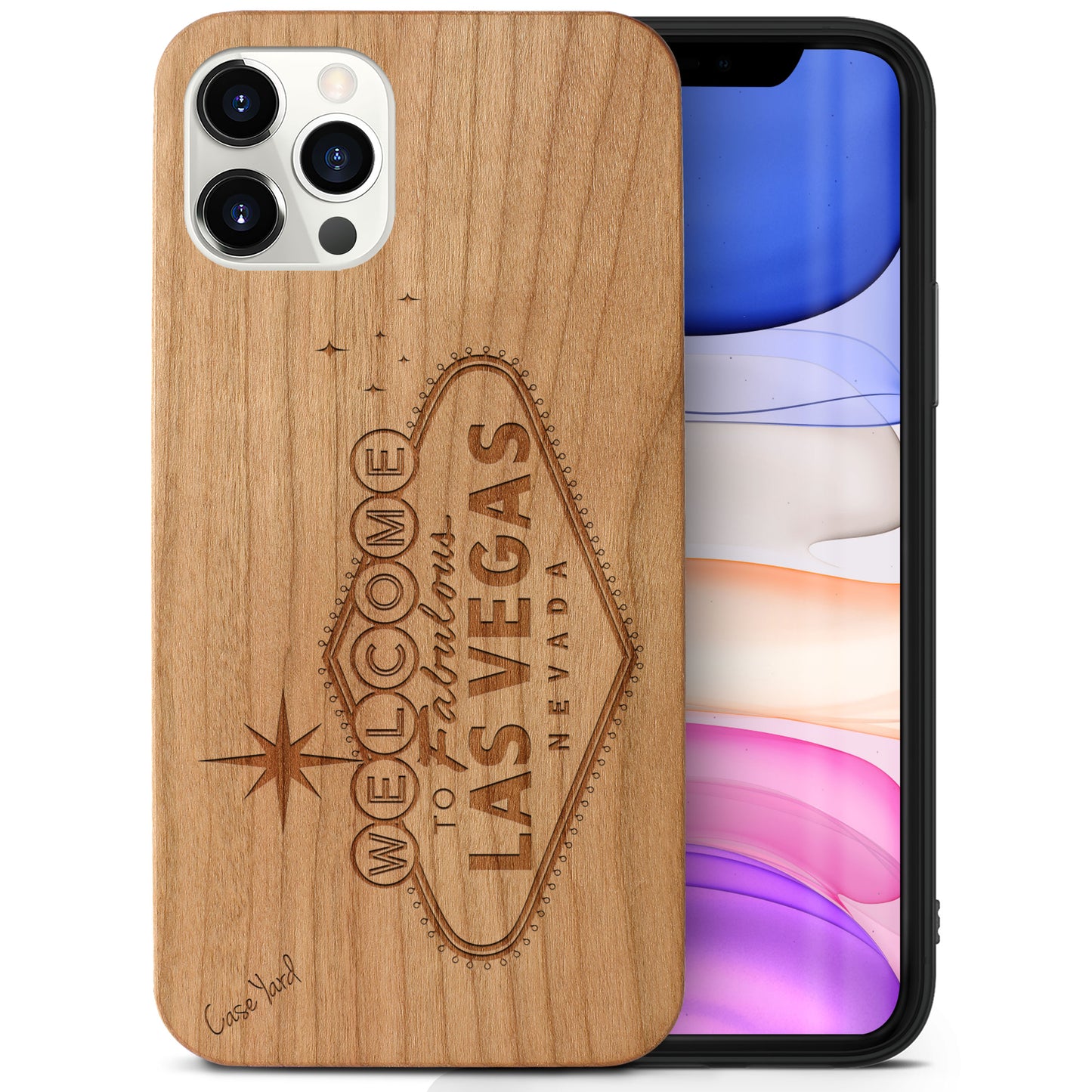 Fabulous Vegas Wooden Laser Engraved Phone Case