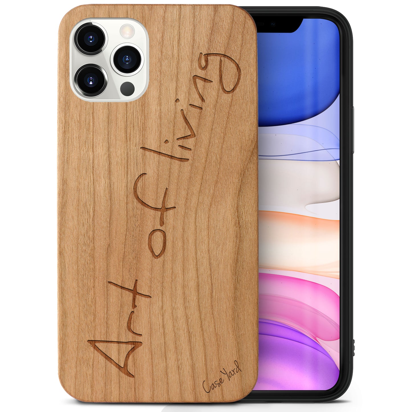 Art of Living Wooden Laser Engraved Phone Case for iPhone & Samsung Phones