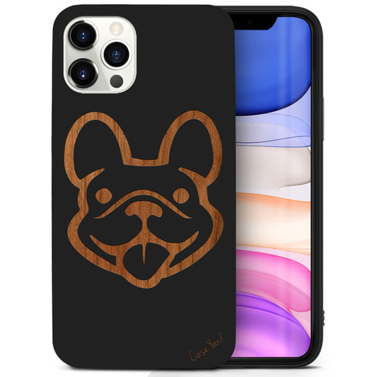 Wooden Cell Phone Case Cover, Laser Engraved case for iPhone & Samsung phone Dog Face Design