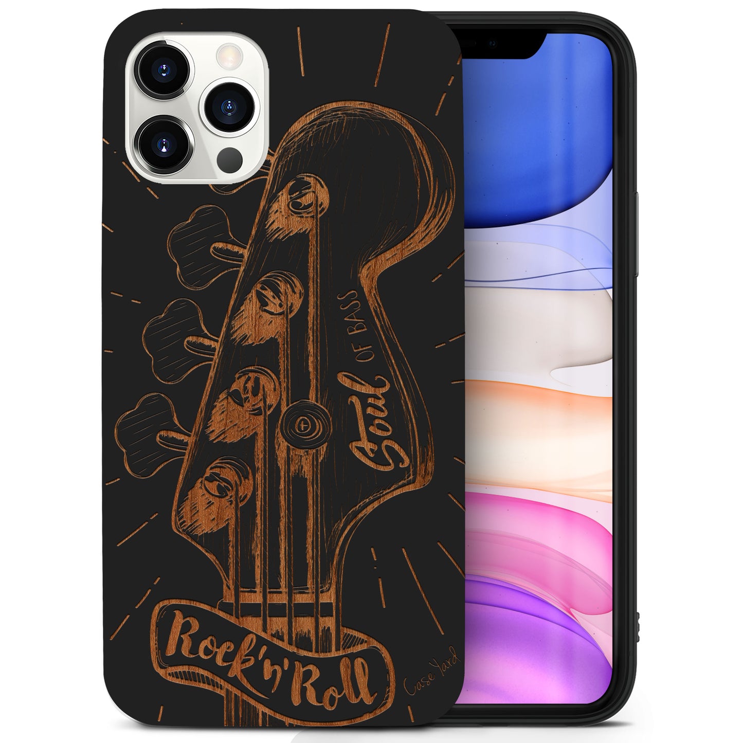 Guitar Hero Wooden Laser Engraved Phone Case for iPhone