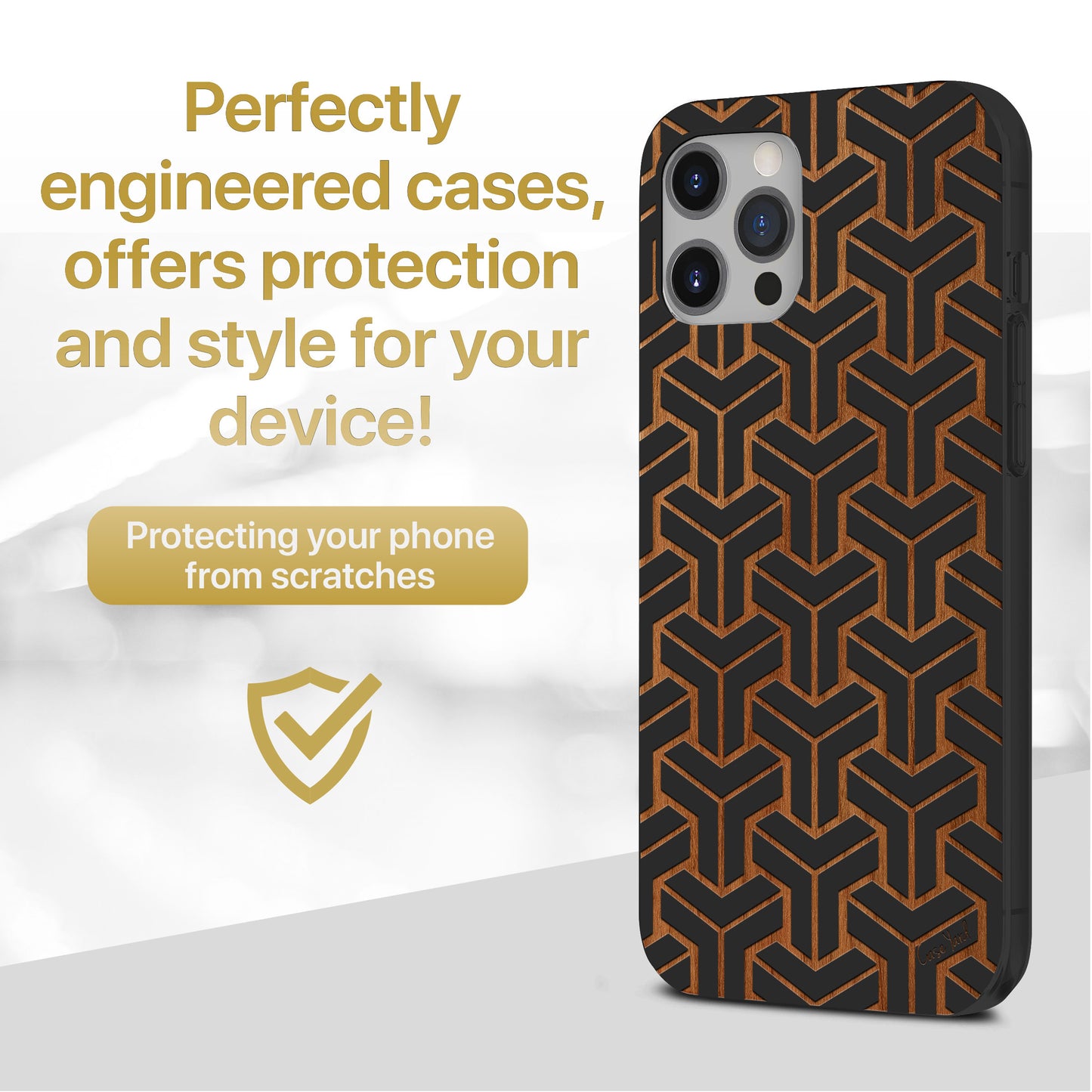 Wooden Cell Phone Case Cover, Laser Engraved case for iPhone & Samsung phone Pineapple Express Best Buds Design