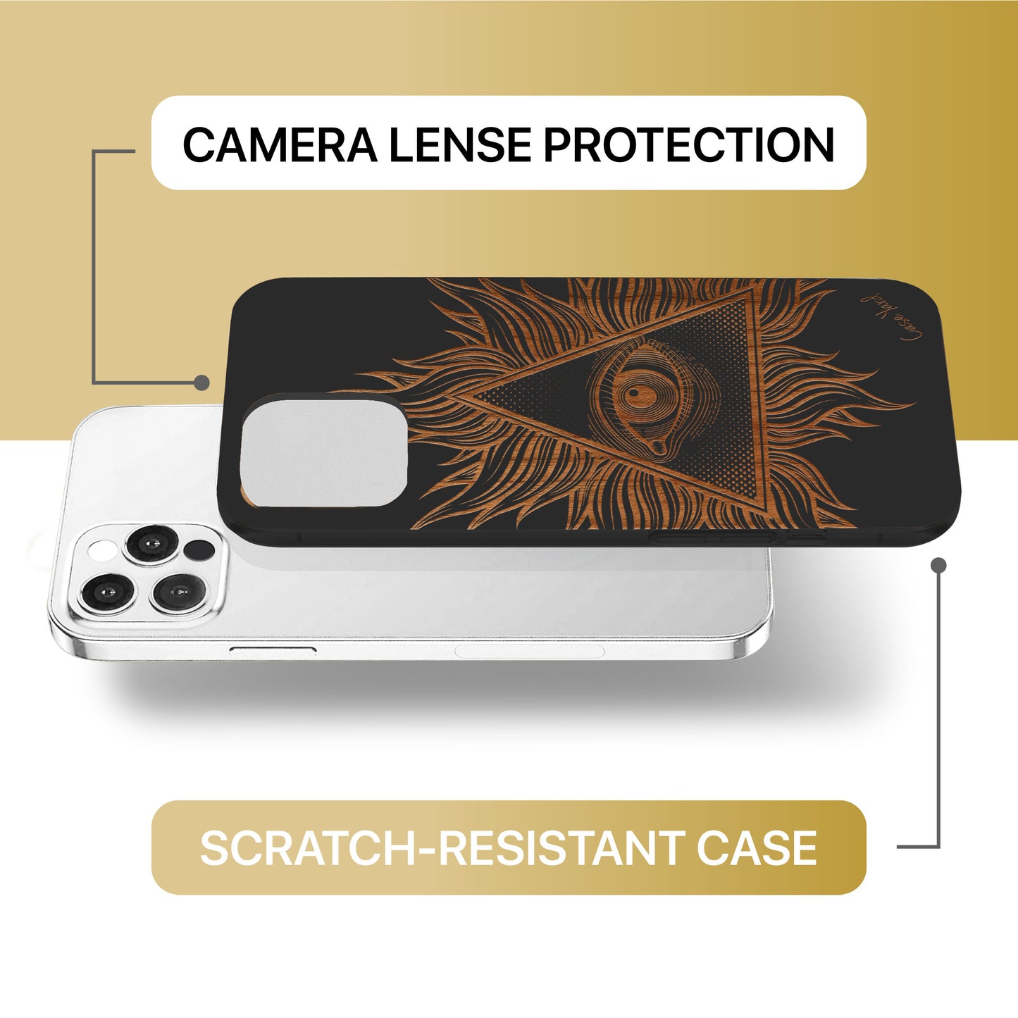 Illuminate Case Wooden Laser Engraved Phone Case