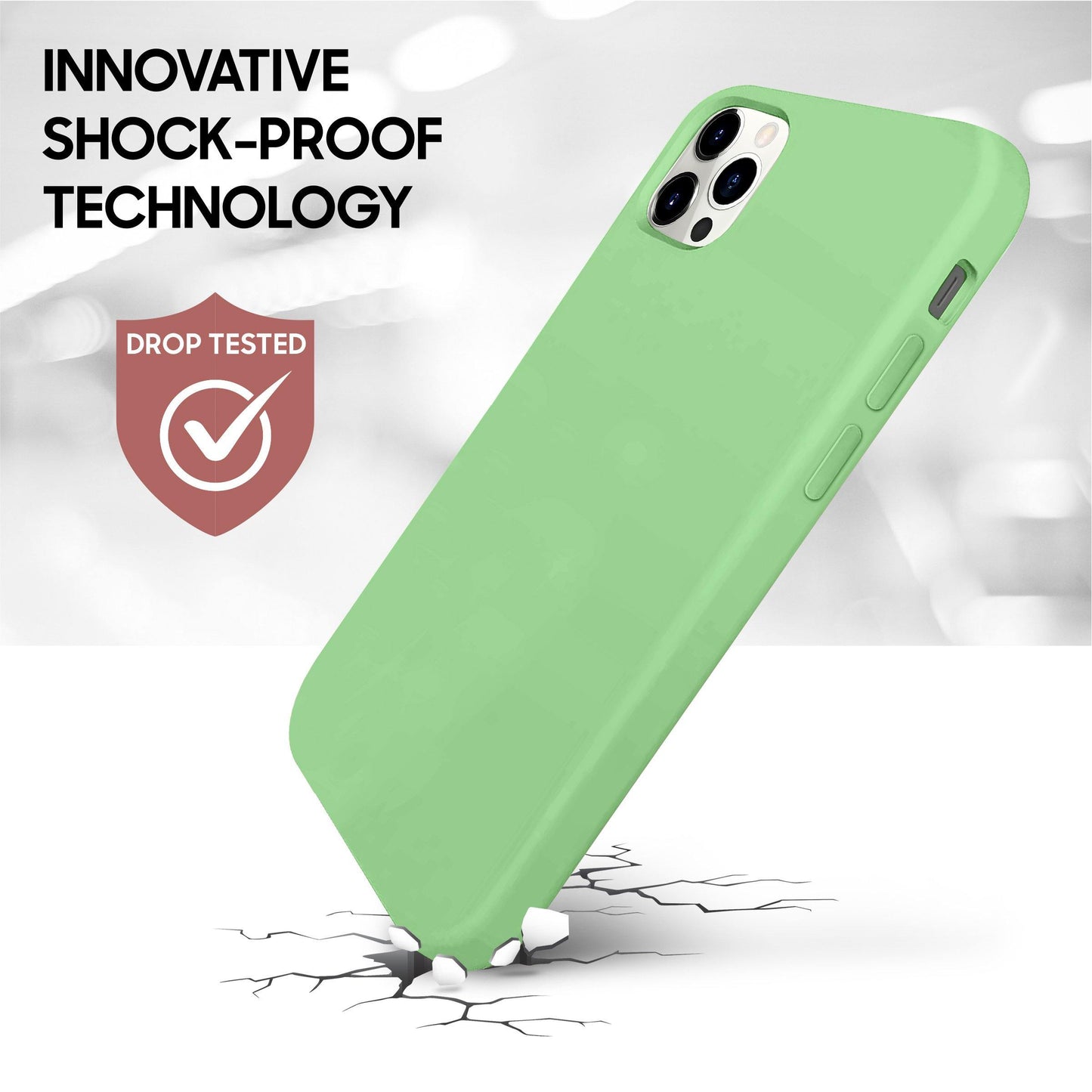 Silicone Case for iPhone 12 / 12 Pro 6.1-inch, Slim Fit Shockproof Protective Rubber Phone Cover - Case Yard USA