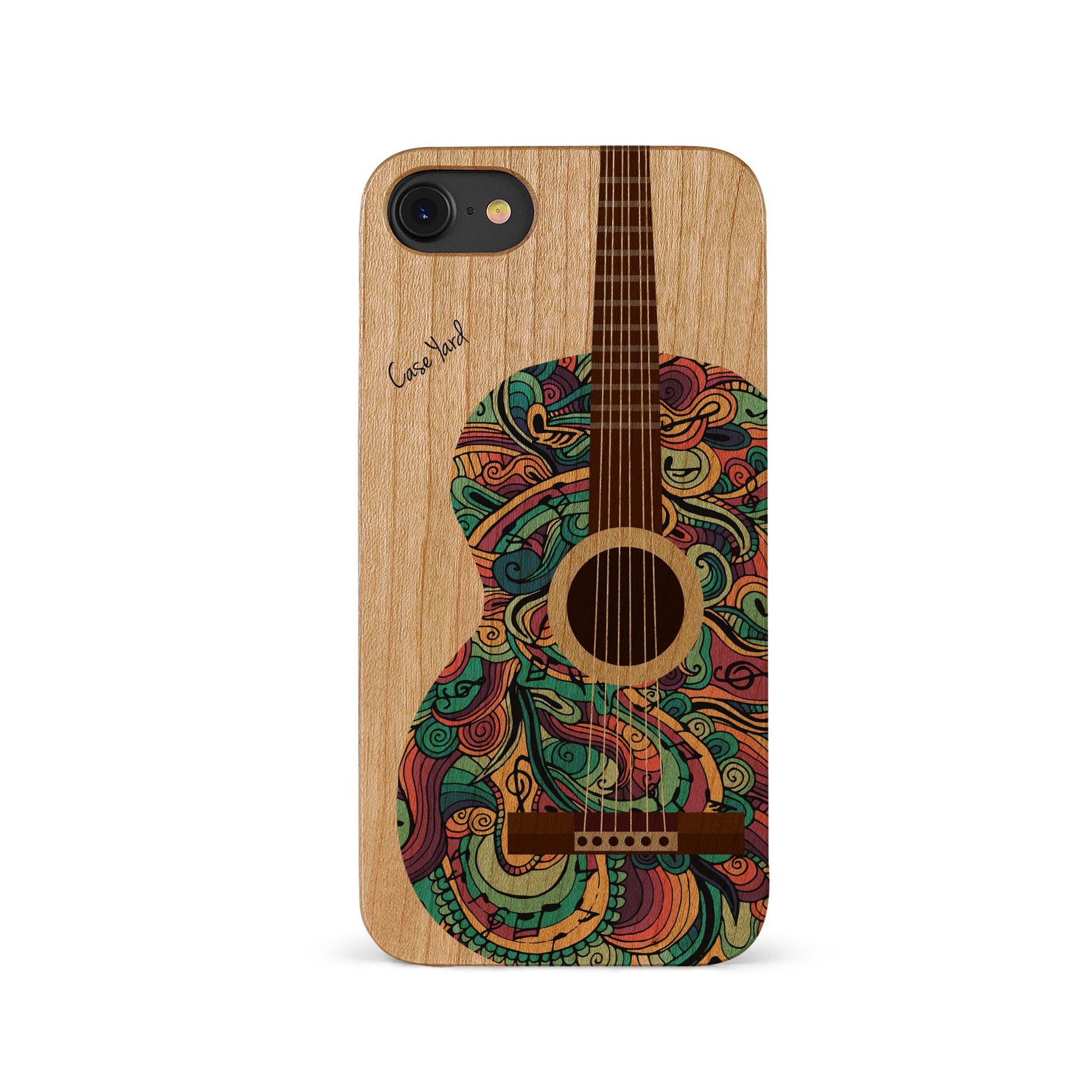 Guitar UV Colored Wood Phone Case for iPhone Guitar UV Colored Wood Phone Case for iPhone
