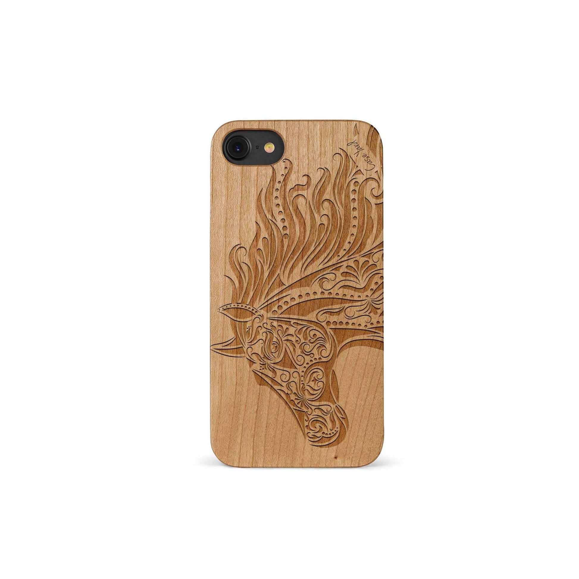 Horse Head Wooden Laser Engraved Phone Case for iPhone – Case Yard USA Horse Head Wooden Laser Engraved Phone Case for iPhone – Case Yard USA