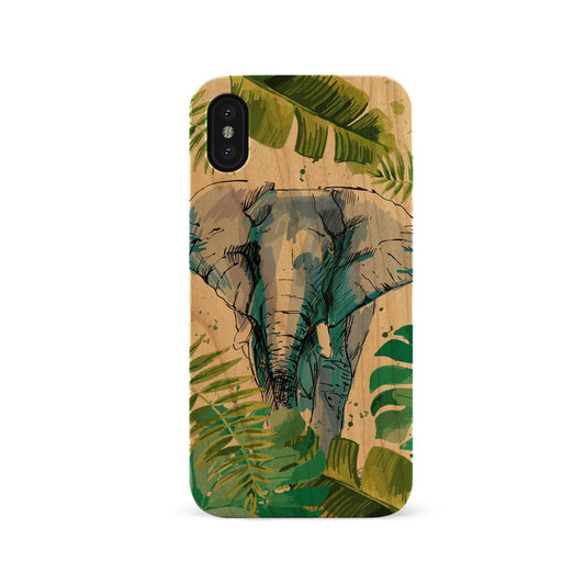 King of the Jungle Wooden Laser Engraved Phone Case for iPhone