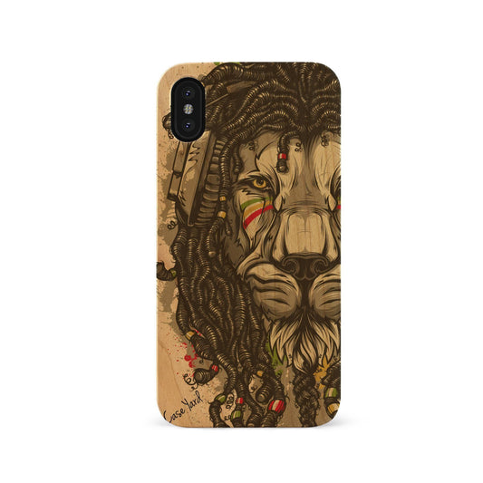 Rasta Lion UV Colored Wood - Case Yard USA