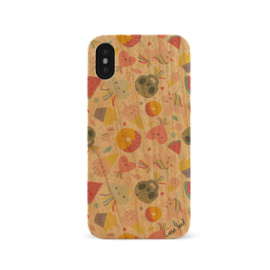 Pinata UV Colored Wood Wooden Laser Engraved Phone Case for iPhone