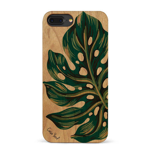 Monstera Leaf UV Colored Wood - Case Yard USA
